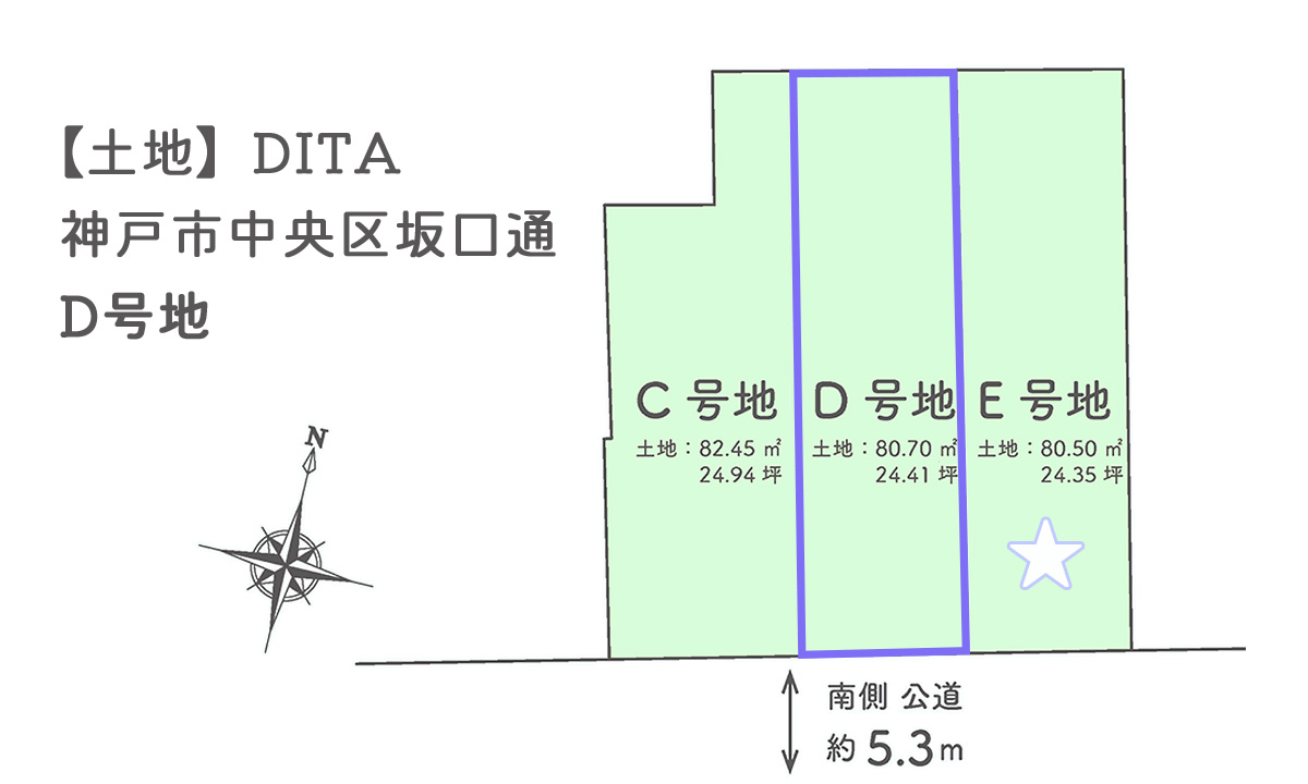 【土地】DITA神戸市中央区坂口通 D号地｜大建興産株式会社