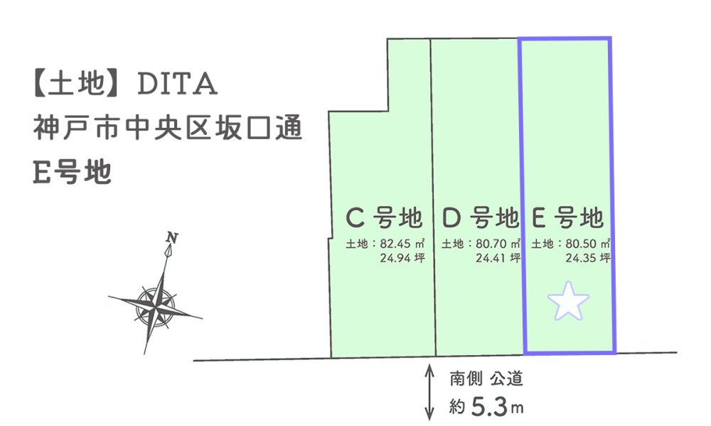 DITA神戸市中央区坂口通 D号地