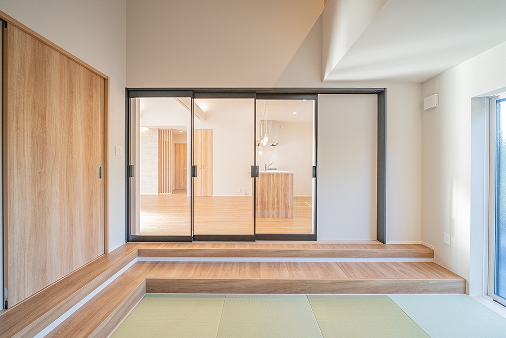 神戸市須磨区の平屋住宅施工事例|スキップフロア、ロフト付き和室